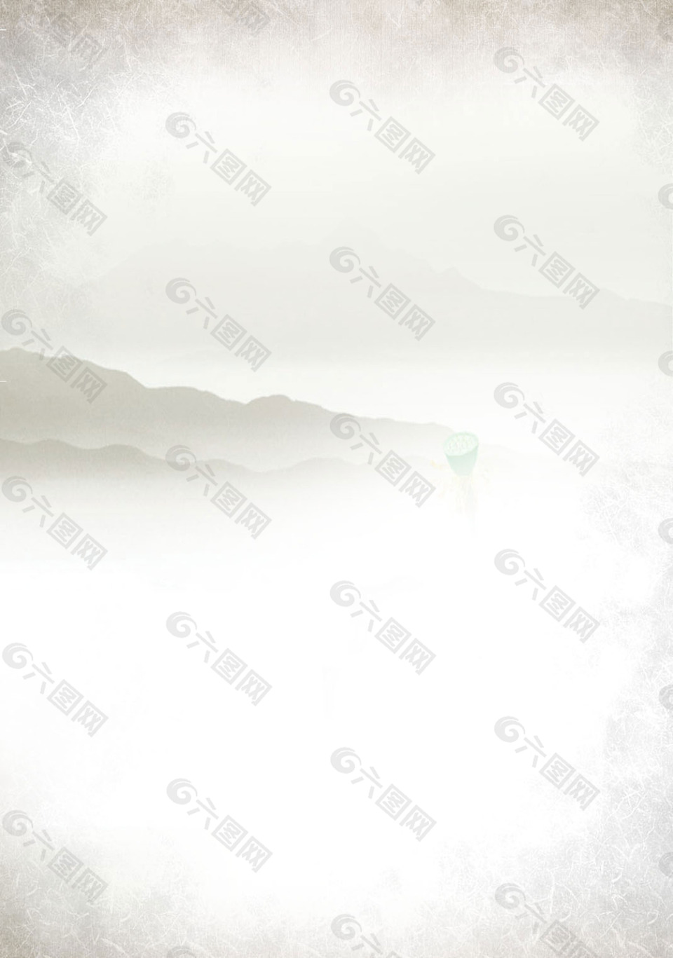手绘白色山脉H5背景素材