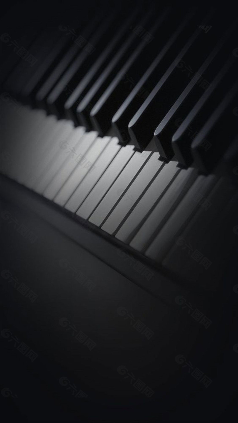 钢琴键盘h5背景素材