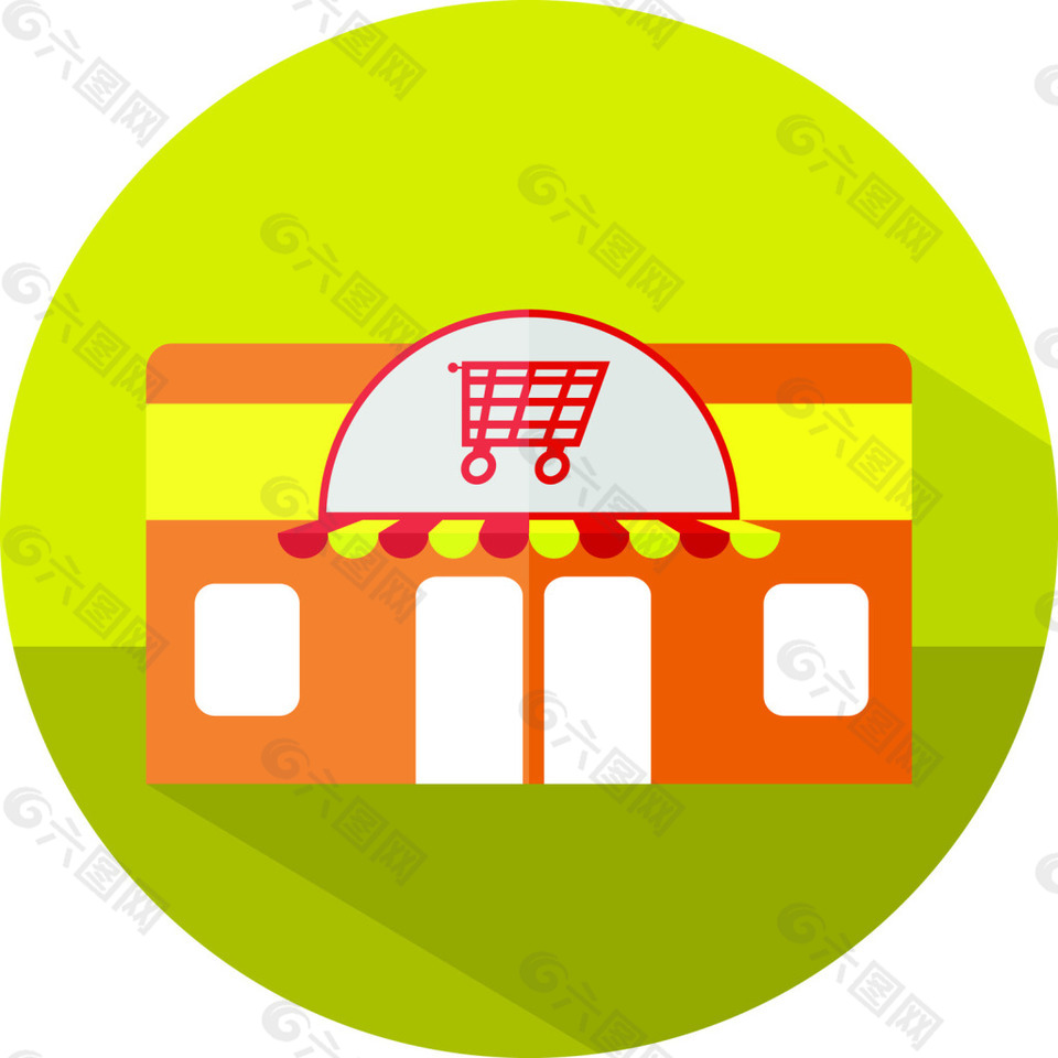 卡通超市矢量素材