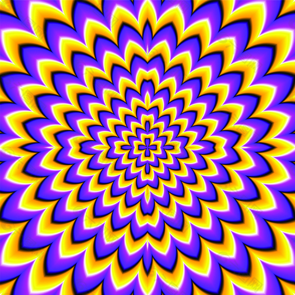 头晕晕眩幻觉圆形旋转图形