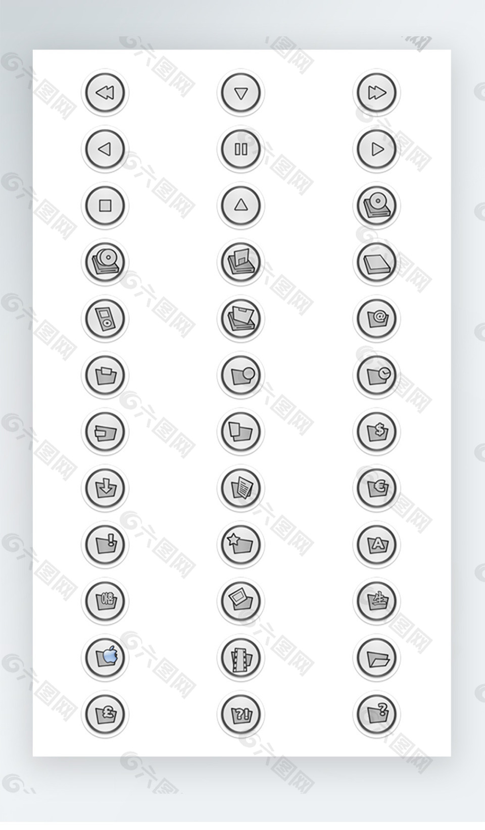 软件工具图标黑白线稿图标icon