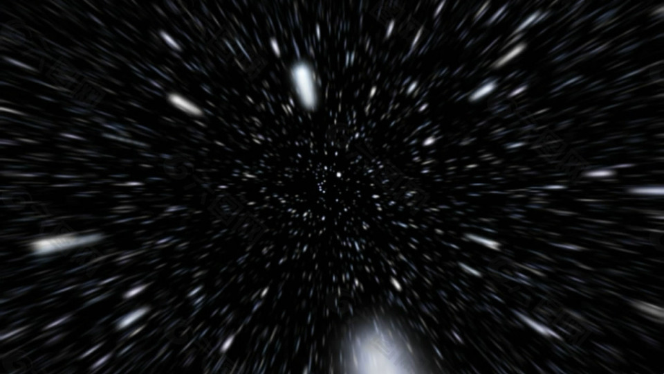 超炫星空粒子银河流星动态素材视频