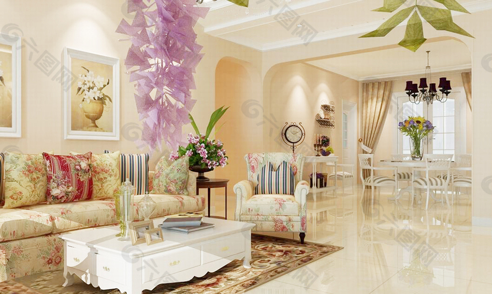 欧式古典风格效果图设计图片