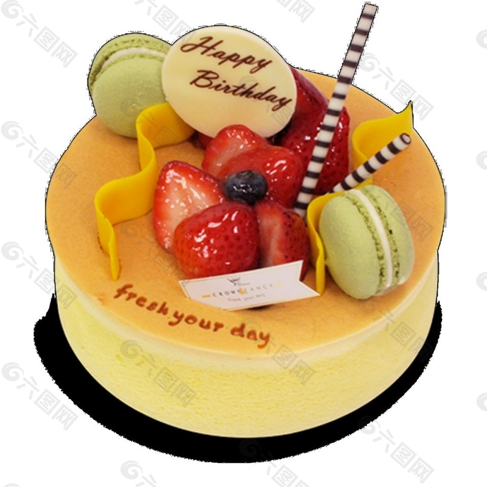 水果蛋糕PNG元素