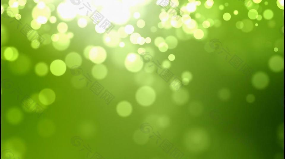 绿色光晕色彩变幻特效视频素材