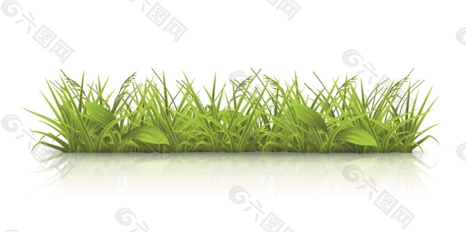 春季小草复苏矢量图素材