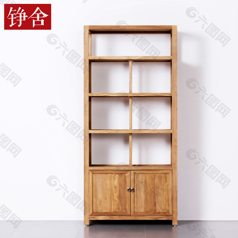 日式实木书柜