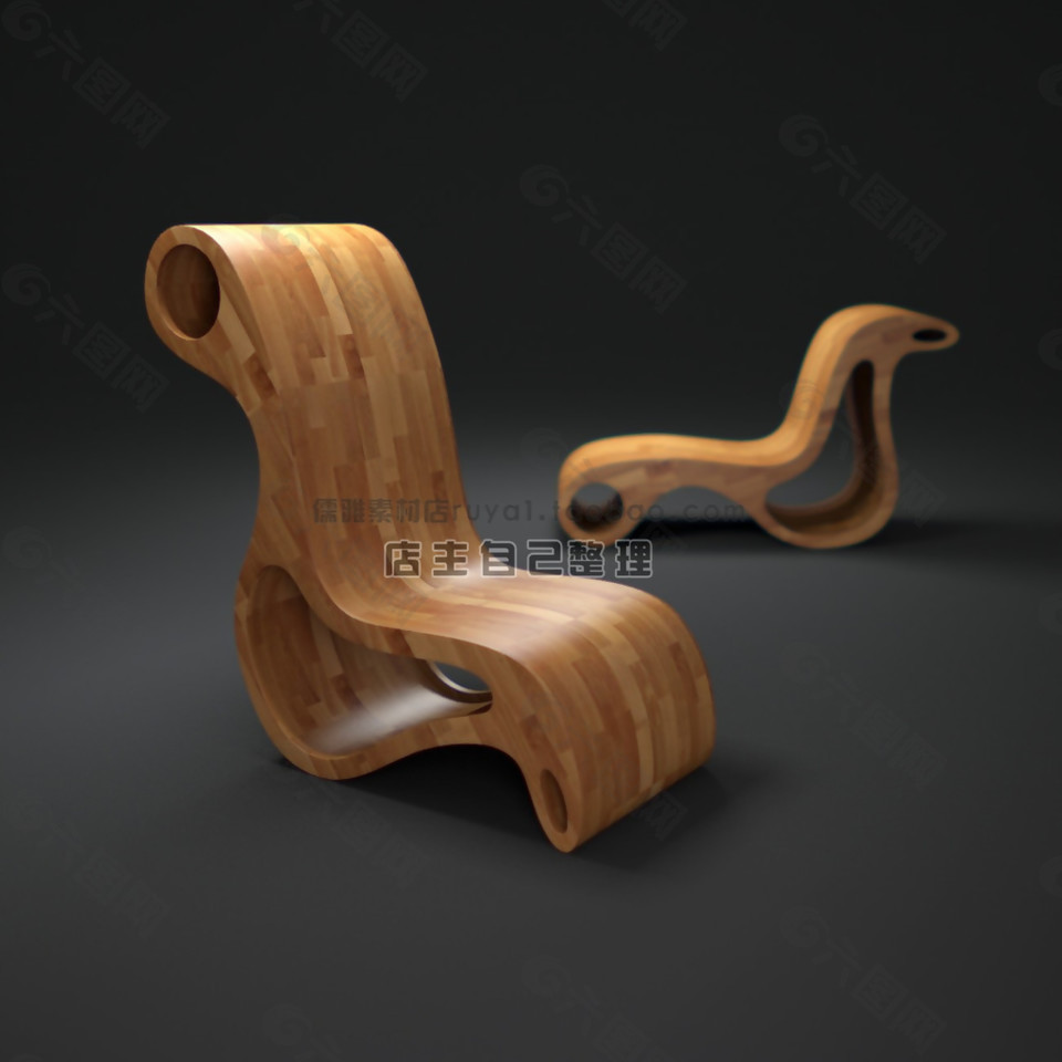 新中式椅子模型下载