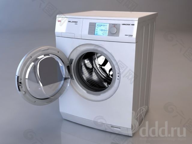 滚筒洗衣机3d模型