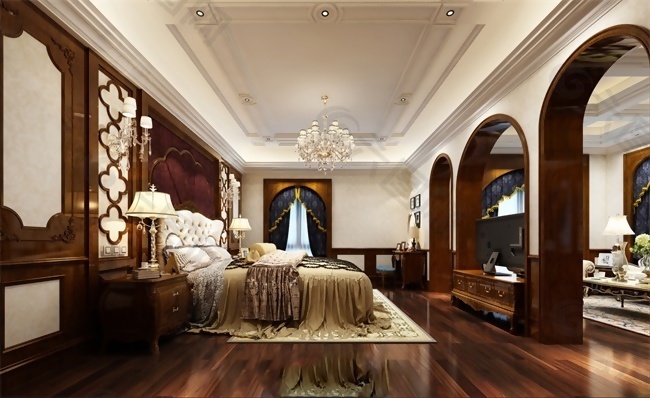 欧式古典卧室装修效果图