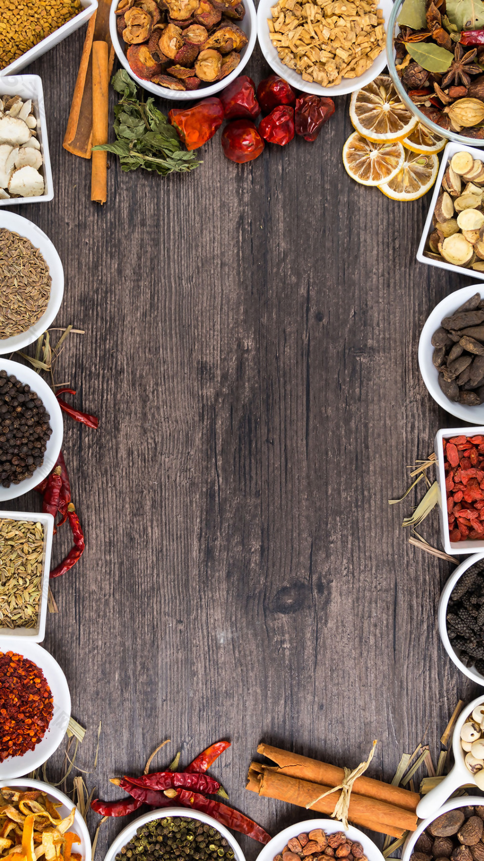 中药材木质纹理h5背景素材