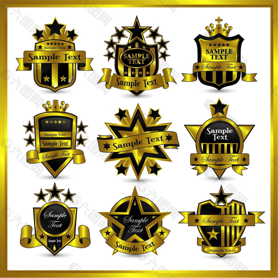 金属淘宝标签设计