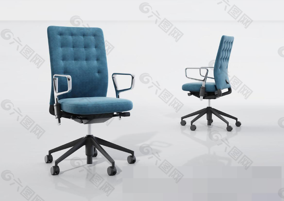 带扶手室内办公椅