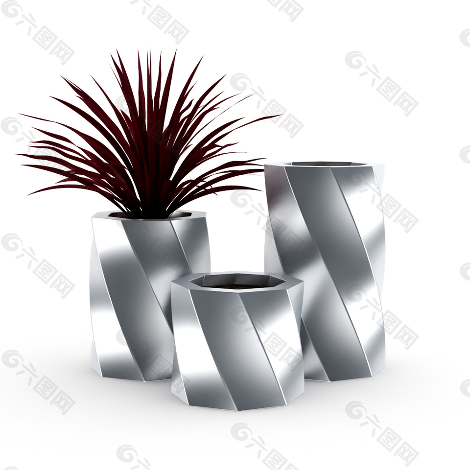 家庭盆景3D模型