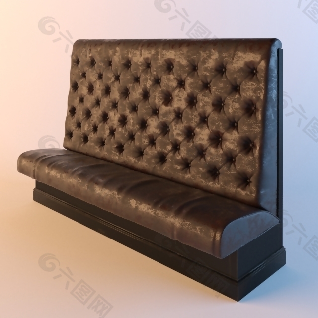 现代简约多人沙发3D模型