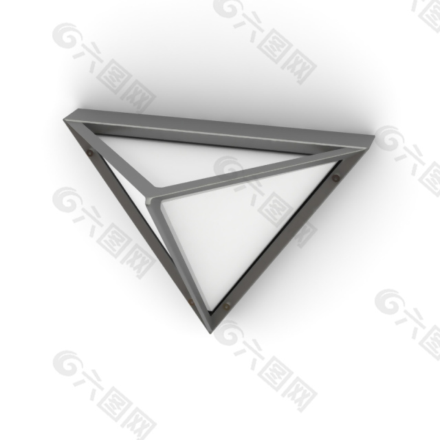 简单的三角壁灯3D模型