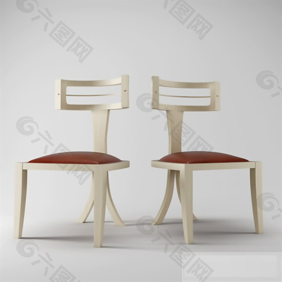 低背来宾椅模型