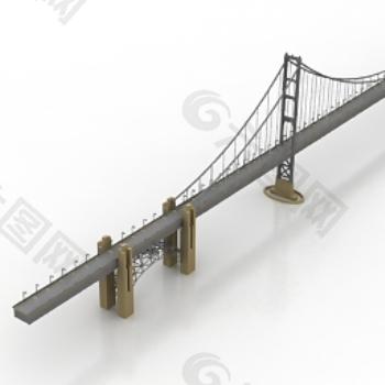 三维模型的高架桥
