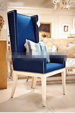 欧式时尚藏青色单椅