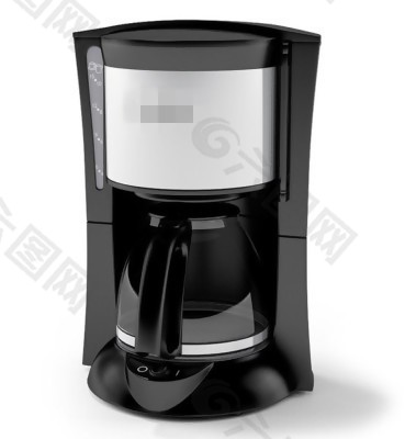 时尚黑色咖啡机模型素材