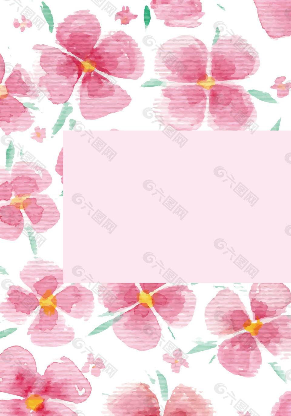 水彩花卉背景模板背景素材免费下载(图片编号:8856802)-六图网