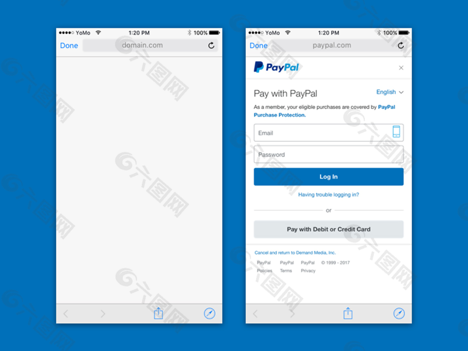 Safari移动浏览器界面Sketch素材