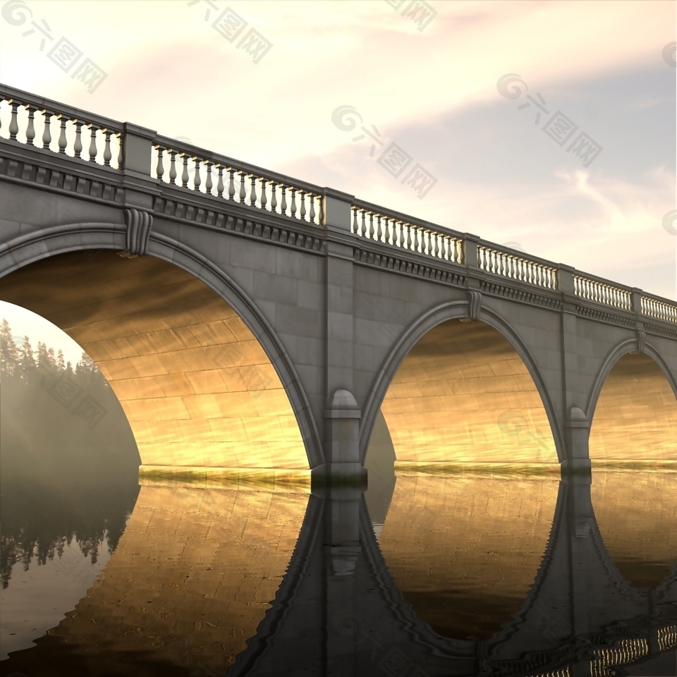 桥梁建筑材质贴图