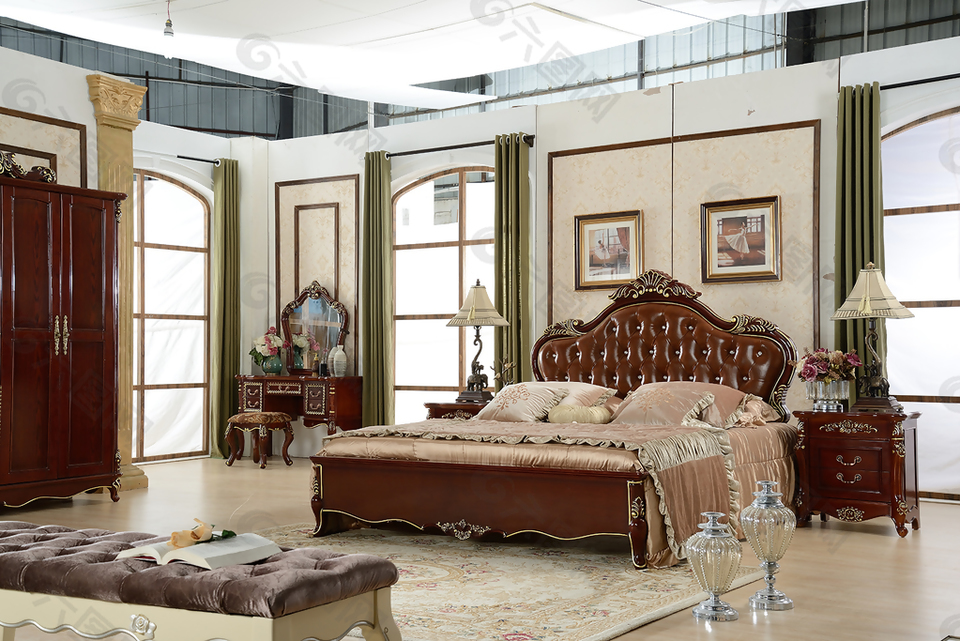 欧式古典风格卧室