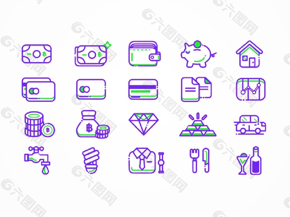 金融图标集icon图标sketch素材
