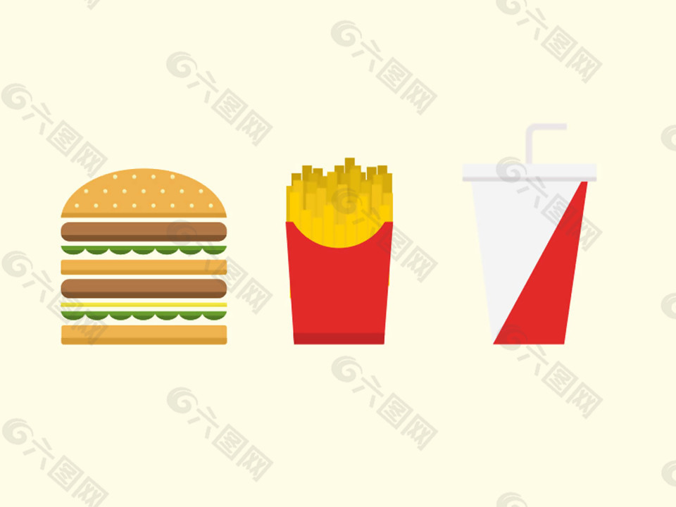 快餐的插图icon图标sketch素材