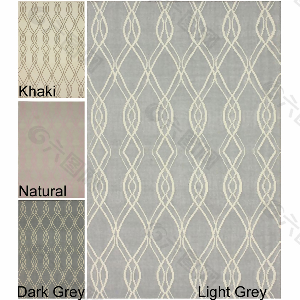 四种图案地毯材质贴图