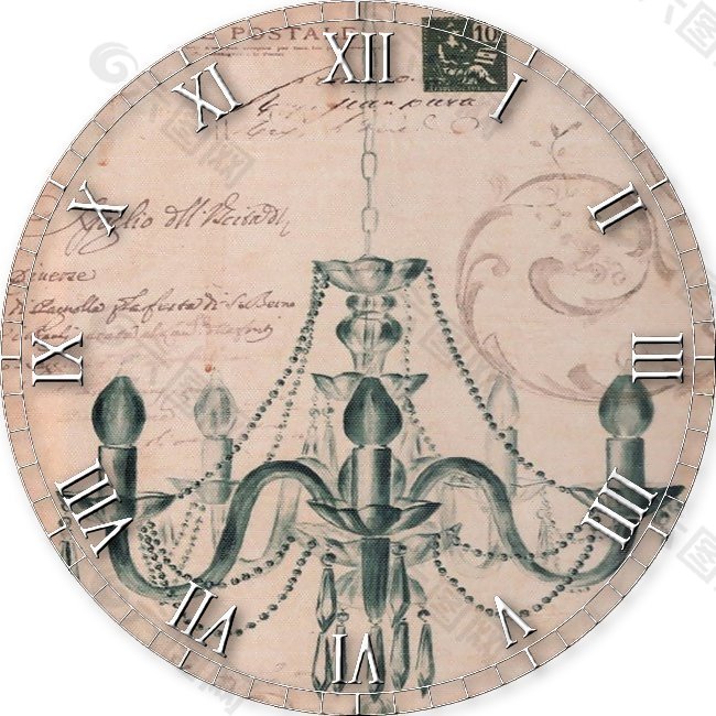 欧式钟表材质贴图