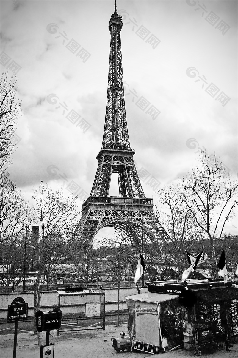 巴黎风情背景墙素材