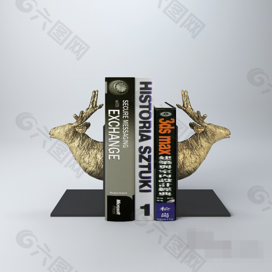 麋鹿软装陈设品模型