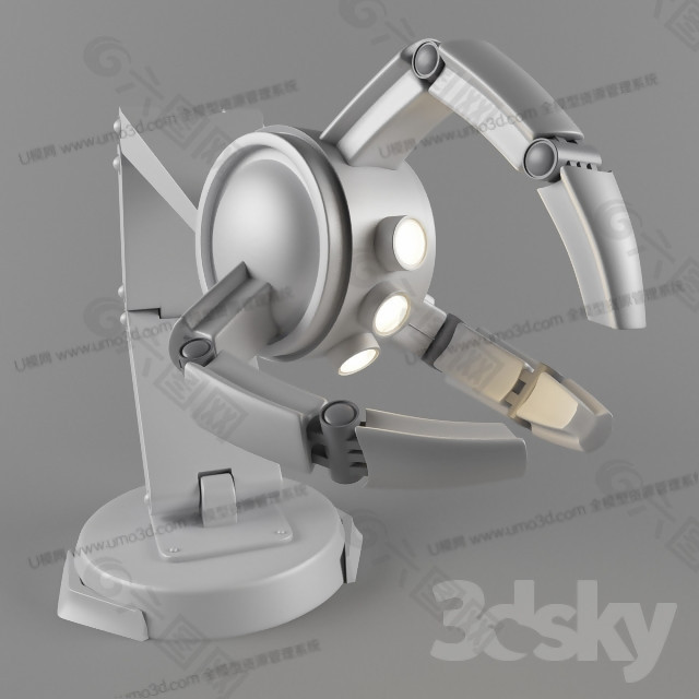 卡通人物台灯模型