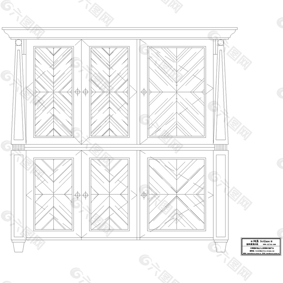 平面柜子CAD图纸