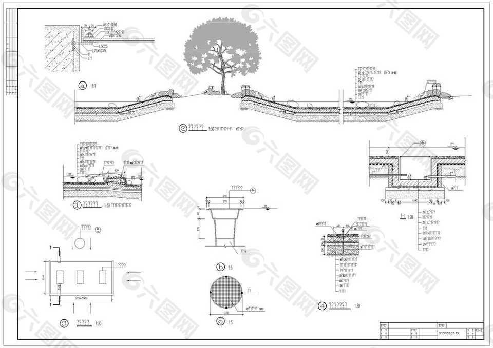 公园泵坑详图图纸