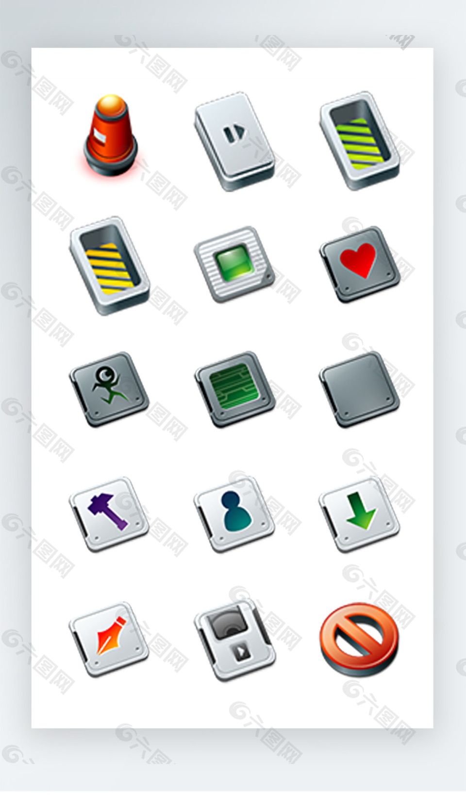 软件工具图标彩色写实图标素材png