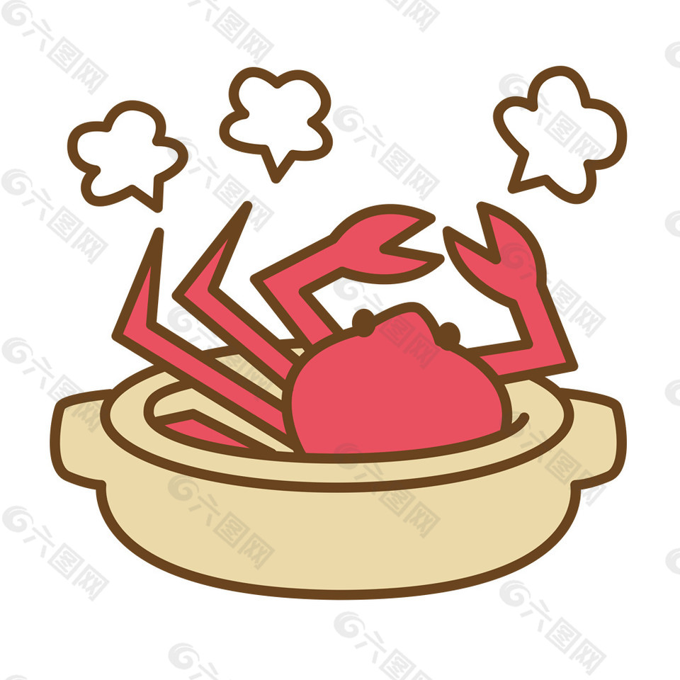 海鲜砂锅素材图片