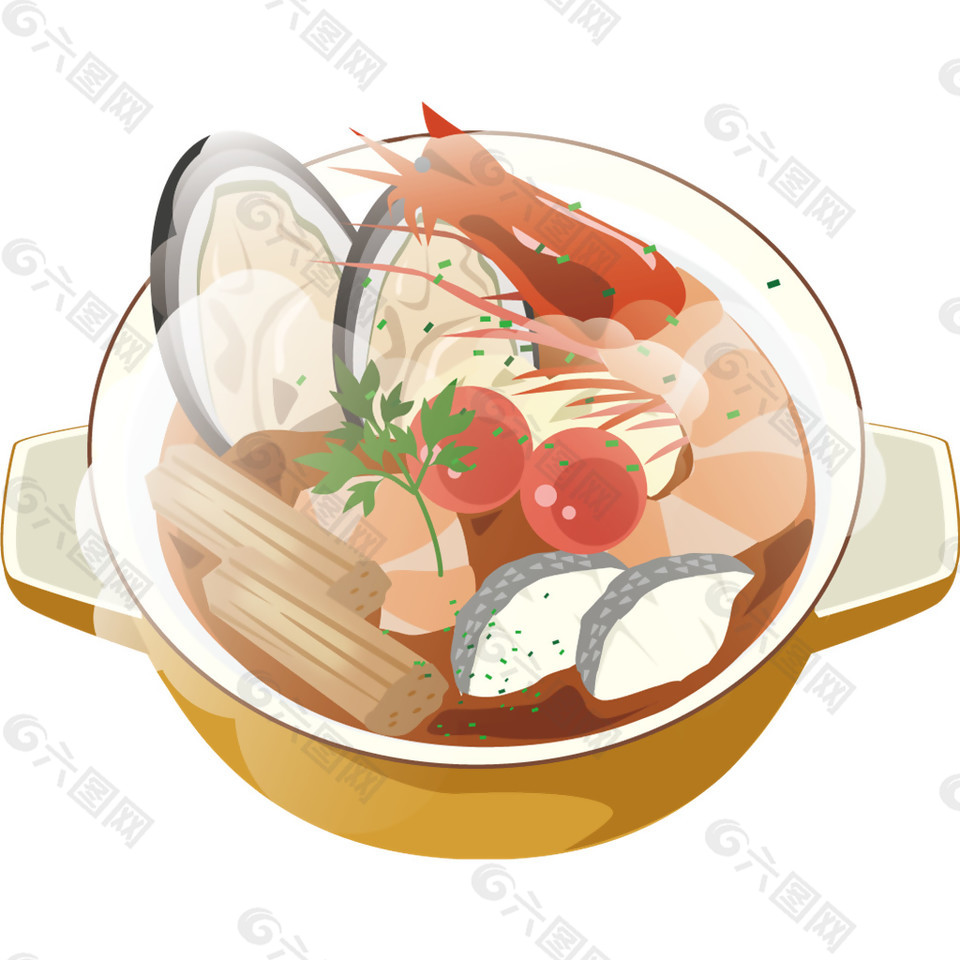 砂锅食品元素素材图片