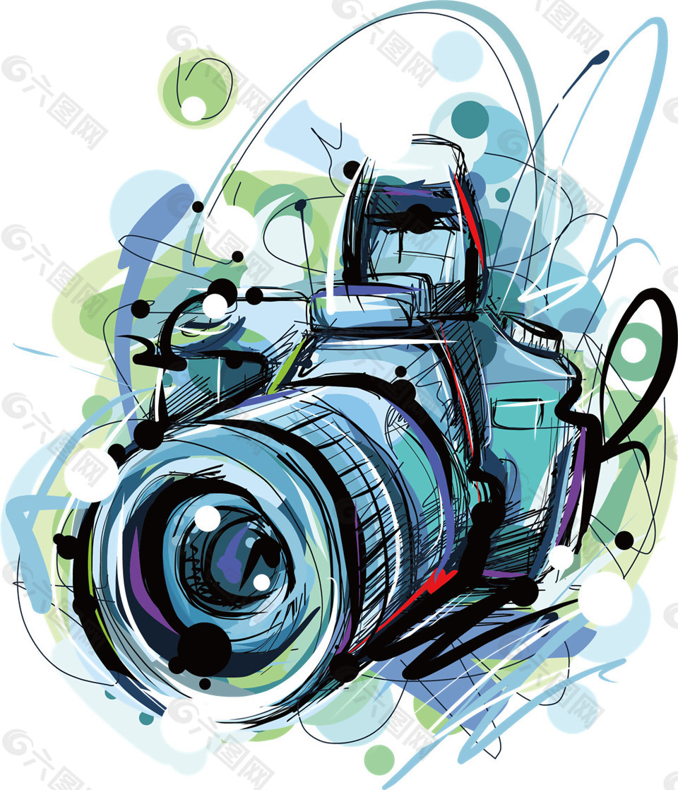 手绘相机拍摄png素材图片设计元素素材免费下载 图片编号 六图网