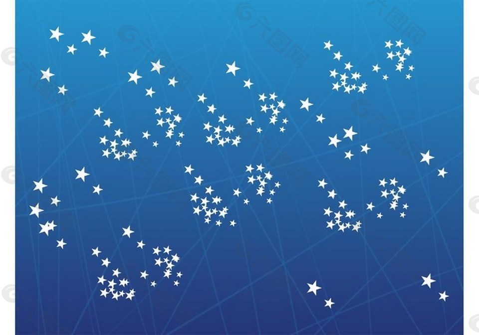 星星蓝色背景