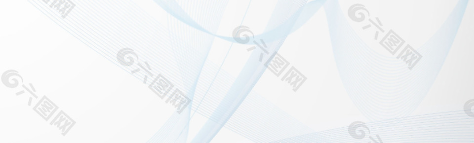 简约飘逸线条banner背景