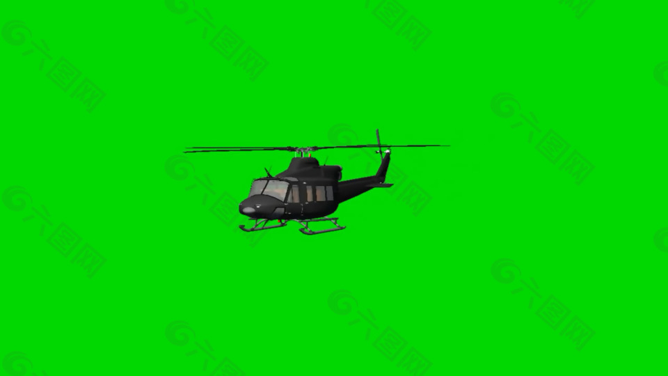 飞机绿色通道MP4视频素材下载