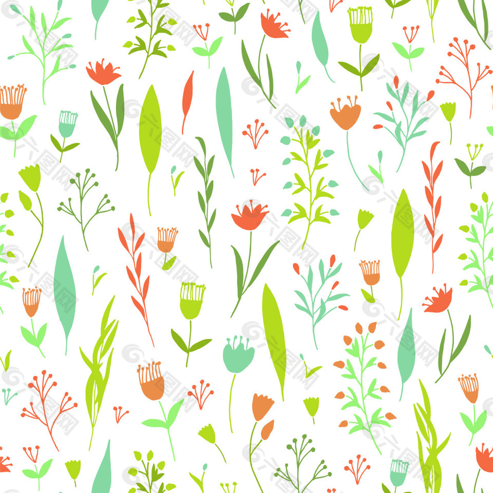 精美碎花背景高清矢量设计素材