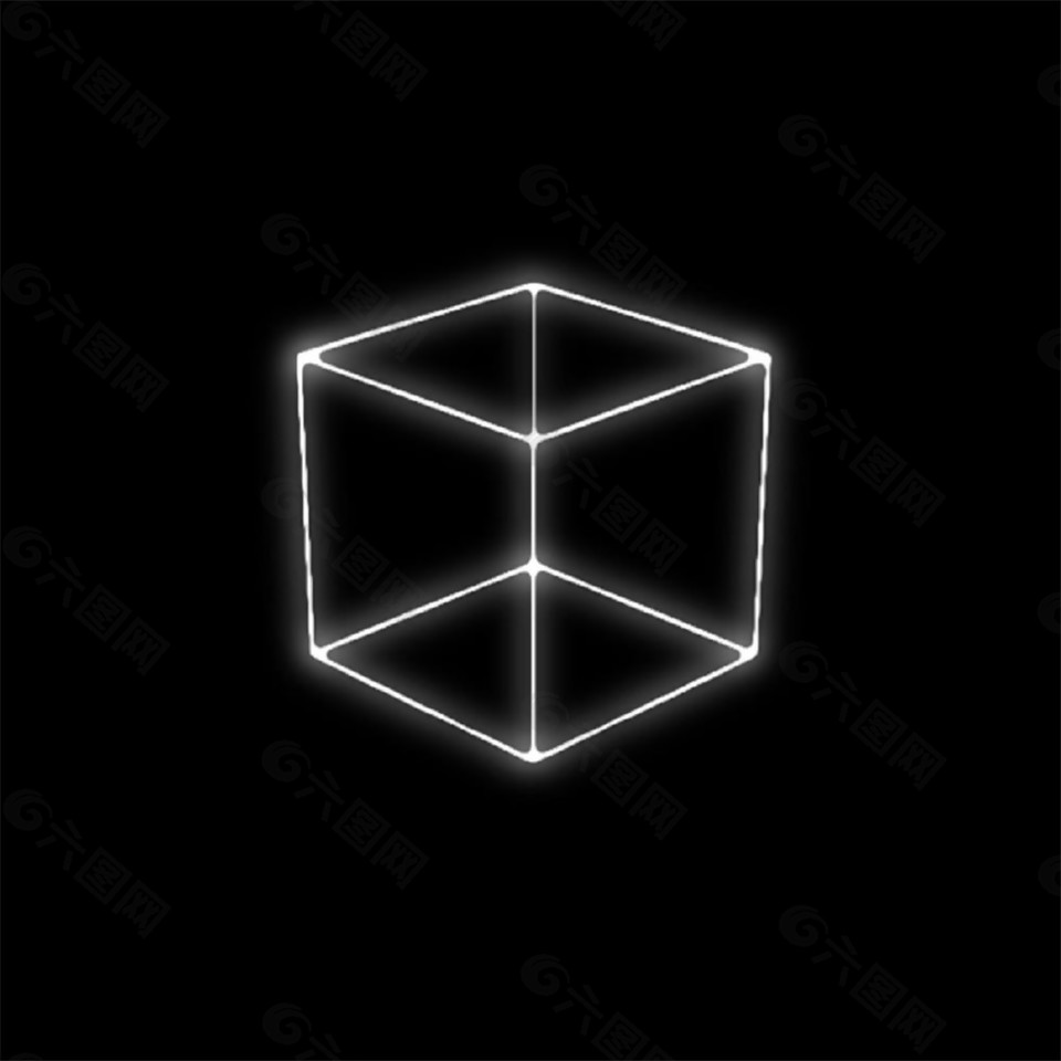立方体3d全方位展示视频素材