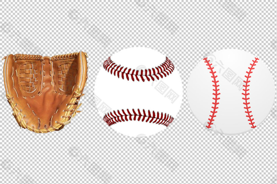 棒球装备图免抠png透明图层素材