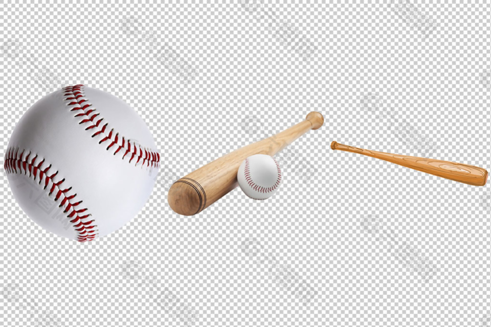 各种棒球装备免抠png透明图层素材