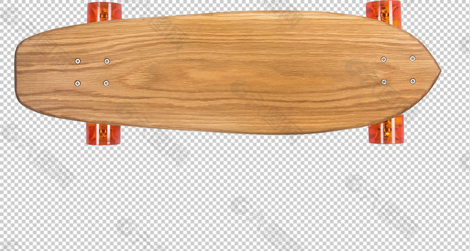 木纹滑板免抠png透明图层素材