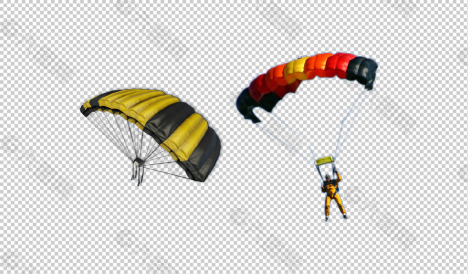 漂亮的降落伞免抠png透明图层素材